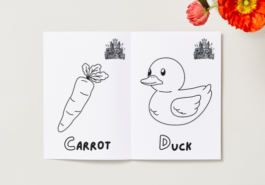 Alphabet Fun - Printable Colouring Book (PDF Download)