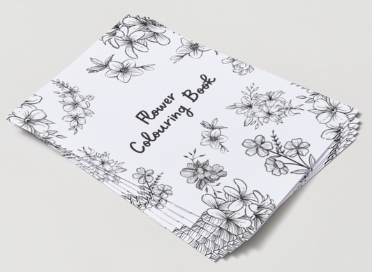 Flowers – Printable Colouring Book (PDF Download)