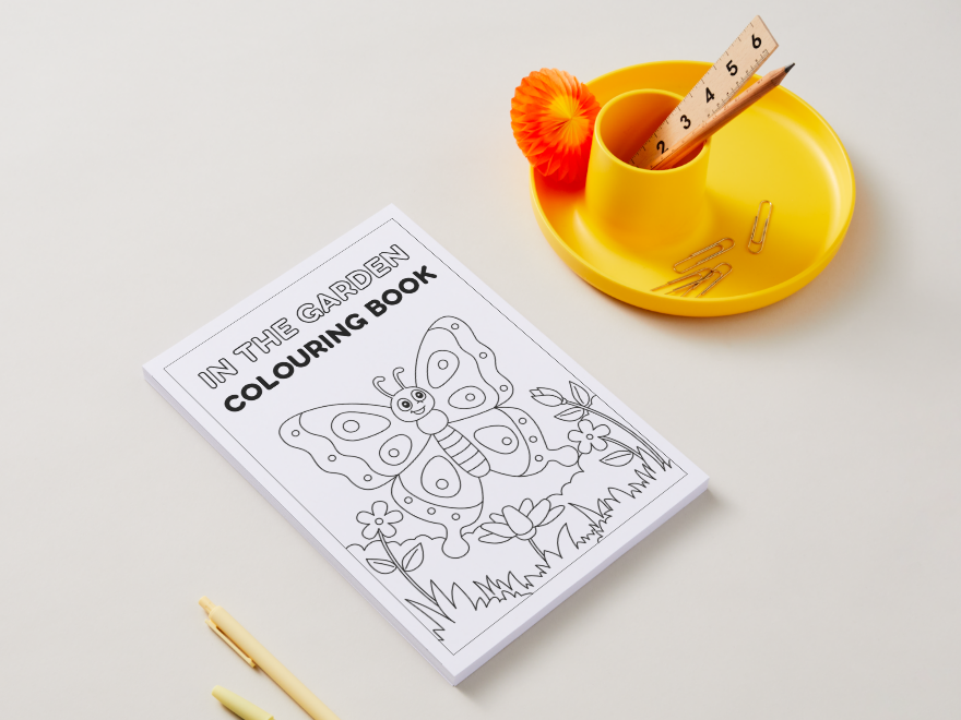 In the Garden – Printable Colouring Book (PDF Download)