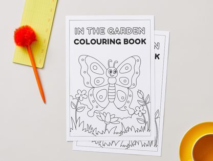 In the Garden – Printable Colouring Book (PDF Download)