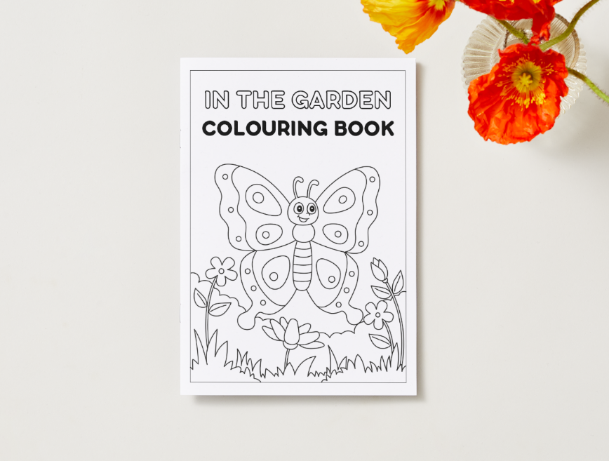 In the Garden – Printable Colouring Book (PDF Download)