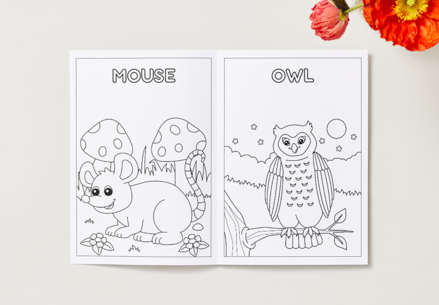In the Garden – Printable Colouring Book (PDF Download)