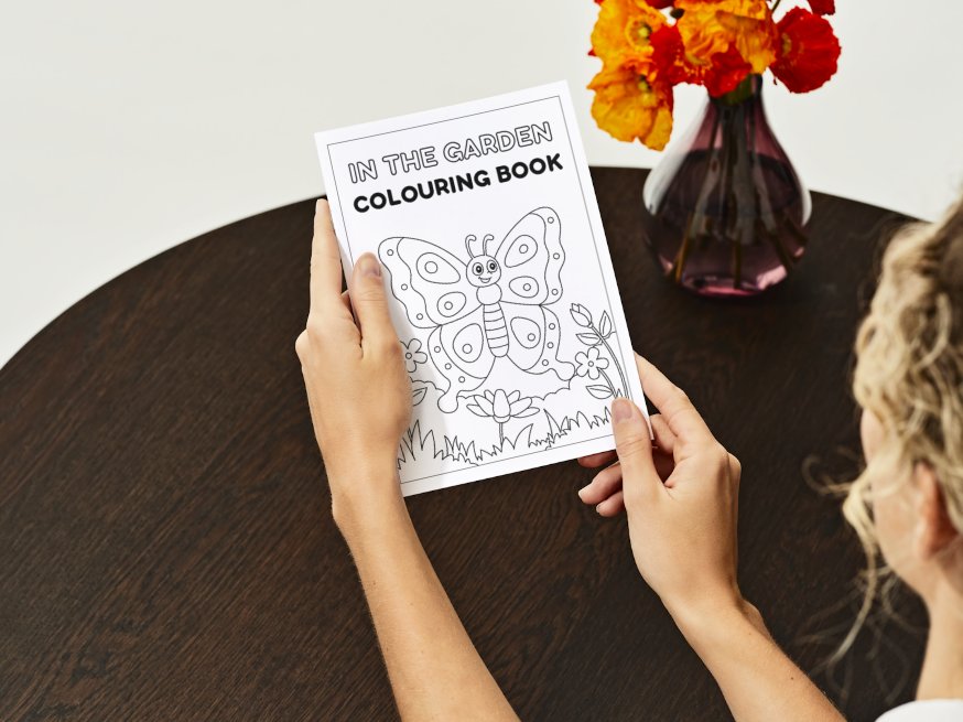 In the Garden – Printable Colouring Book (PDF Download)