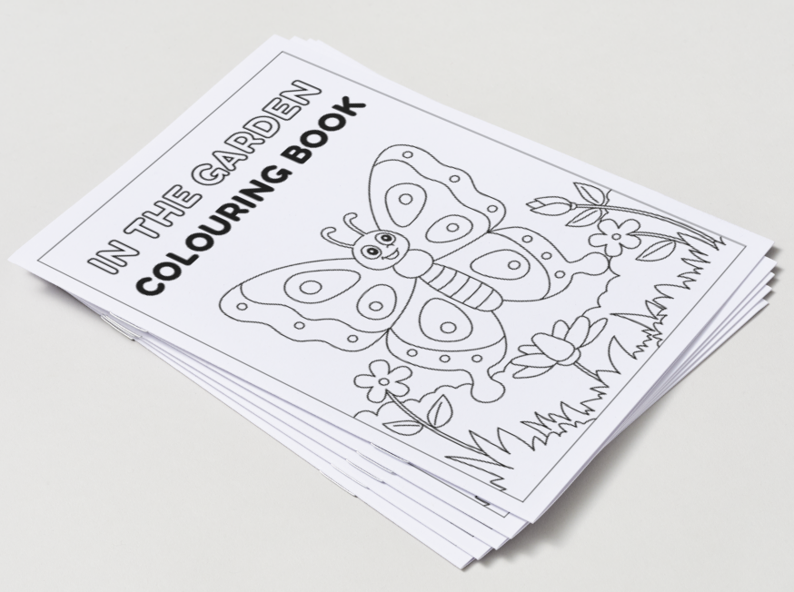 In the Garden – Printable Colouring Book (PDF Download)