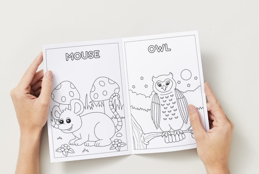 In the Garden – Printable Colouring Book (PDF Download)