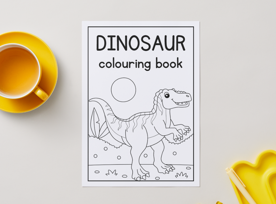 Dinosaurs – Printable Colouring Book (PDF Download)