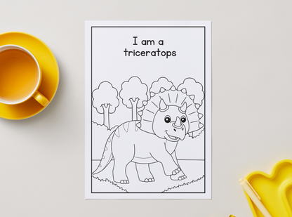 Dinosaurs – Printable Colouring Book (PDF Download)