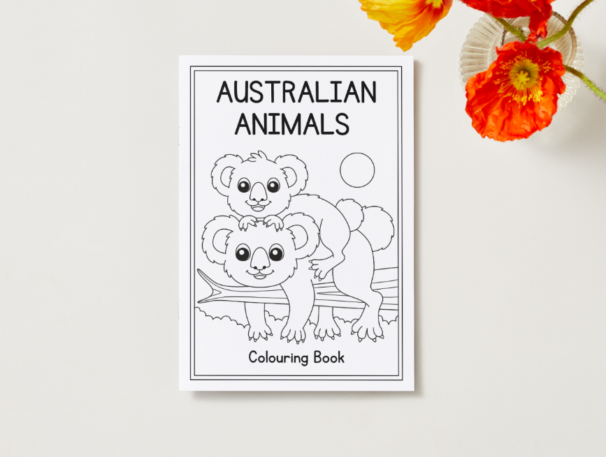 Australian Animals – Printable Colouring Book (PDF Download)