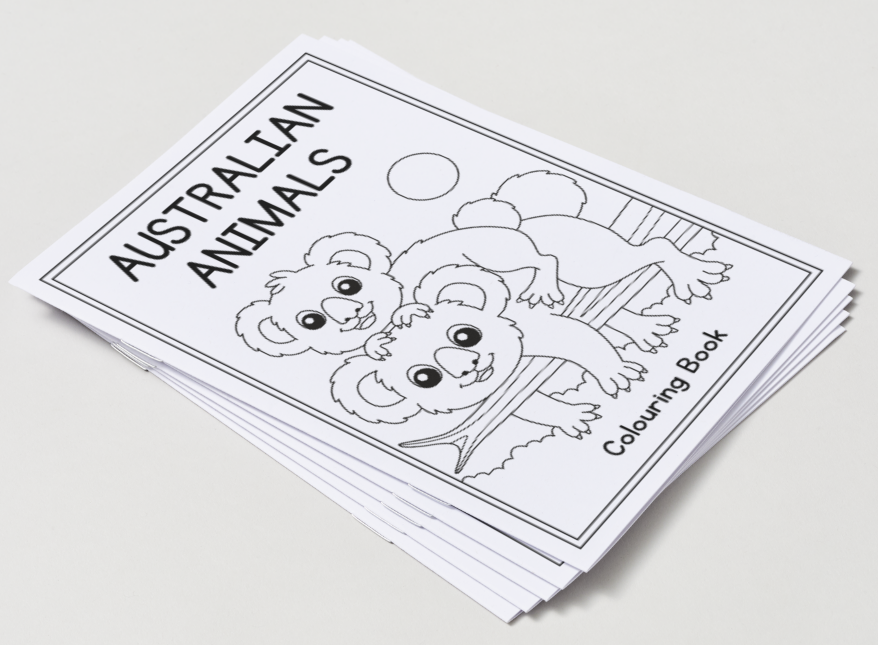 Australian Animals – Printable Colouring Book (PDF Download)