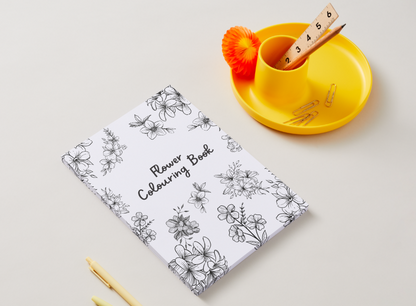 Flowers – Printable Colouring Book (PDF Download)