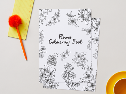 Flowers – Printable Colouring Book (PDF Download)