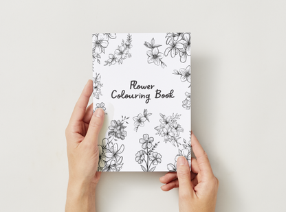 Flowers – Printable Colouring Book (PDF Download)