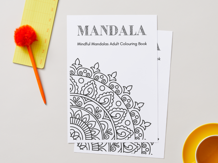 Mandala - Printable Colouring Book (PDF Download)