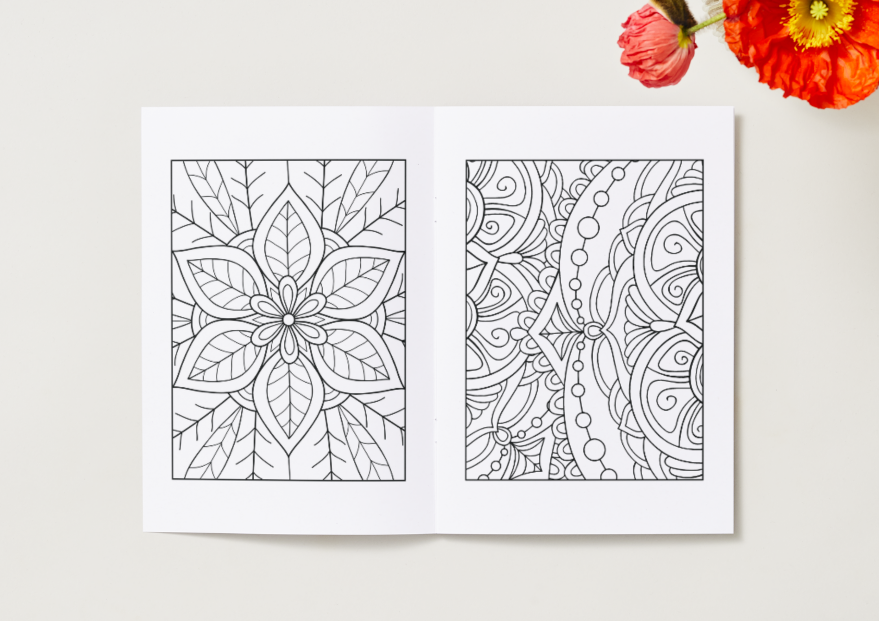 Mandala - Printable Colouring Book (PDF Download)