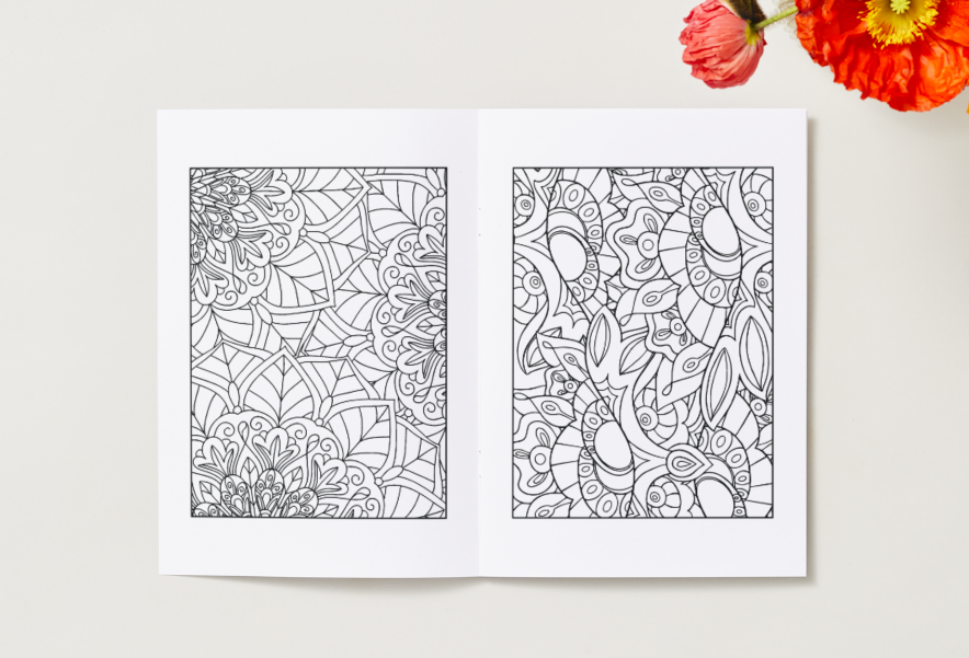 Mandala - Printable Colouring Book (PDF Download)