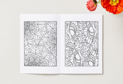 Mandala - Printable Colouring Book (PDF Download)