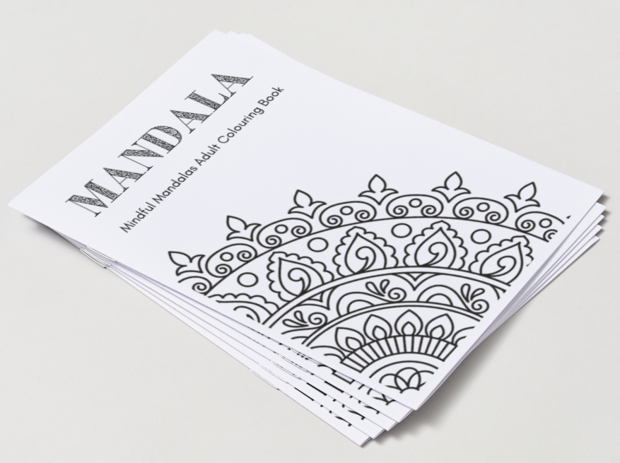 Mandala - Printable Colouring Book (PDF Download)