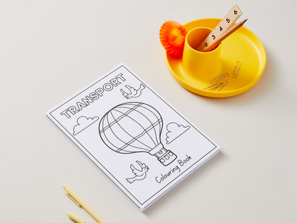 Transport – Printable Colouring Book (PDF Download)