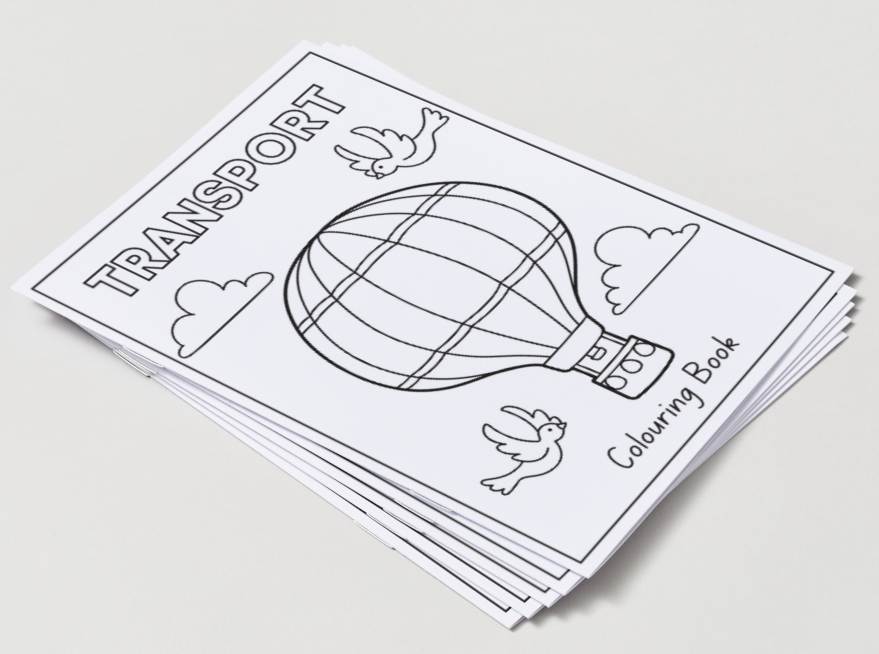 Transport – Printable Colouring Book (PDF Download)