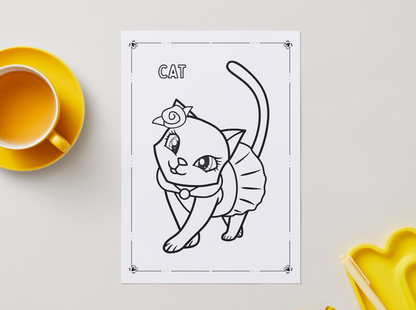 Farm Animals – Printable Colouring Book (PDF Download)