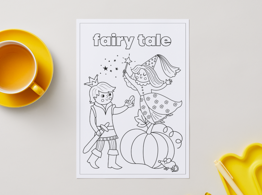 Fairy Tales – Printable Colouring Book (PDF Download)