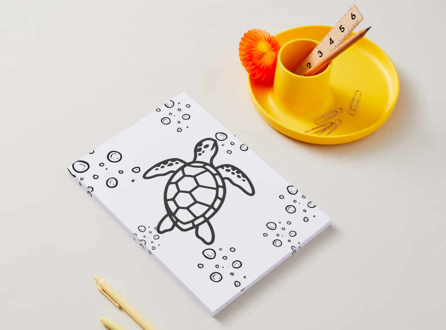Ocean Animals – Printable Colouring Book (PDF Download)